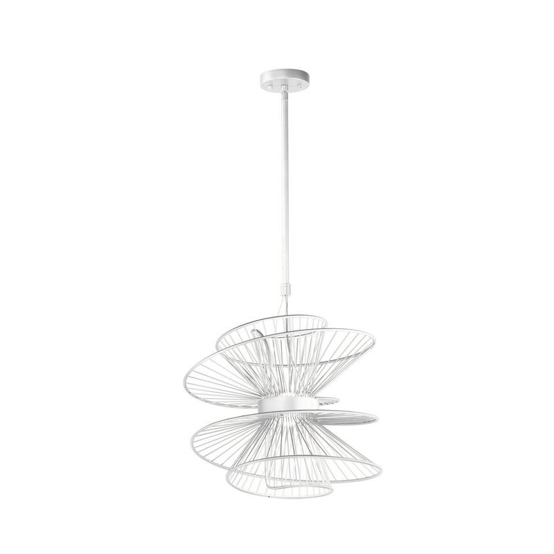 Maxim 24174MW Zeta LED Pendant, Matte White