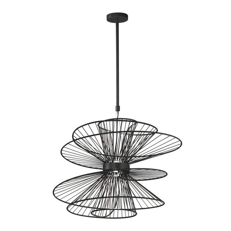 Maxim 24176BK Zeta LED Pendant, Black