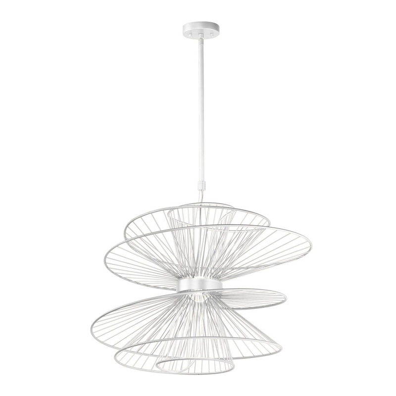 Maxim 24176MW Zeta LED Pendant, Matte White