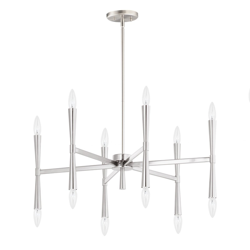 Maxim 24626SN Rome 12 Light Chandelier, Satin Nickel