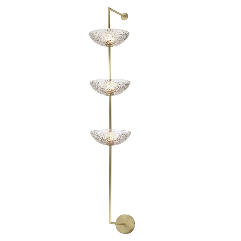 Maxim 24989TCSBR Metropolis LED Wall Sconce, Satin Brass