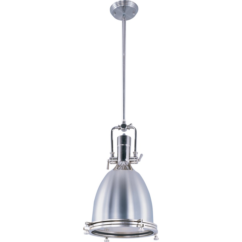 Maxim 25104FTPN Hi-Bay One Light Pendant, Polished Nickel