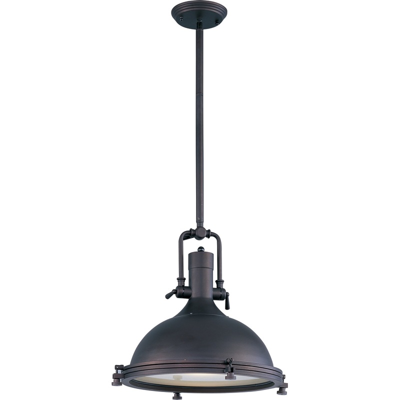 Maxim 25109FTBZ Hi-Bay One Light Pendant, Bronze