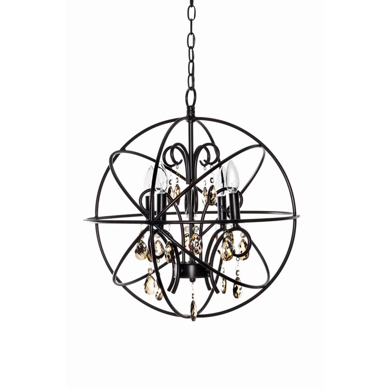 Maxim 25142OI Orbit Four Light Pendant, Oil Rubbed Bronze