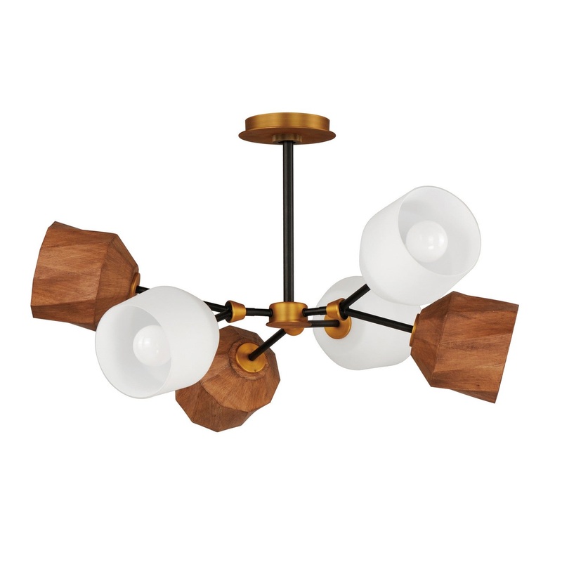 Maxim 28276DBZAB Akimbo LED Pendant, Dark Bronze/Antique Brass
