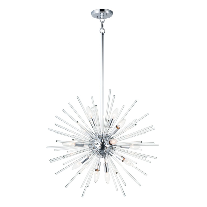 Maxim 28664CLPC Polaris 12 Light Pendant, Polished Chrome