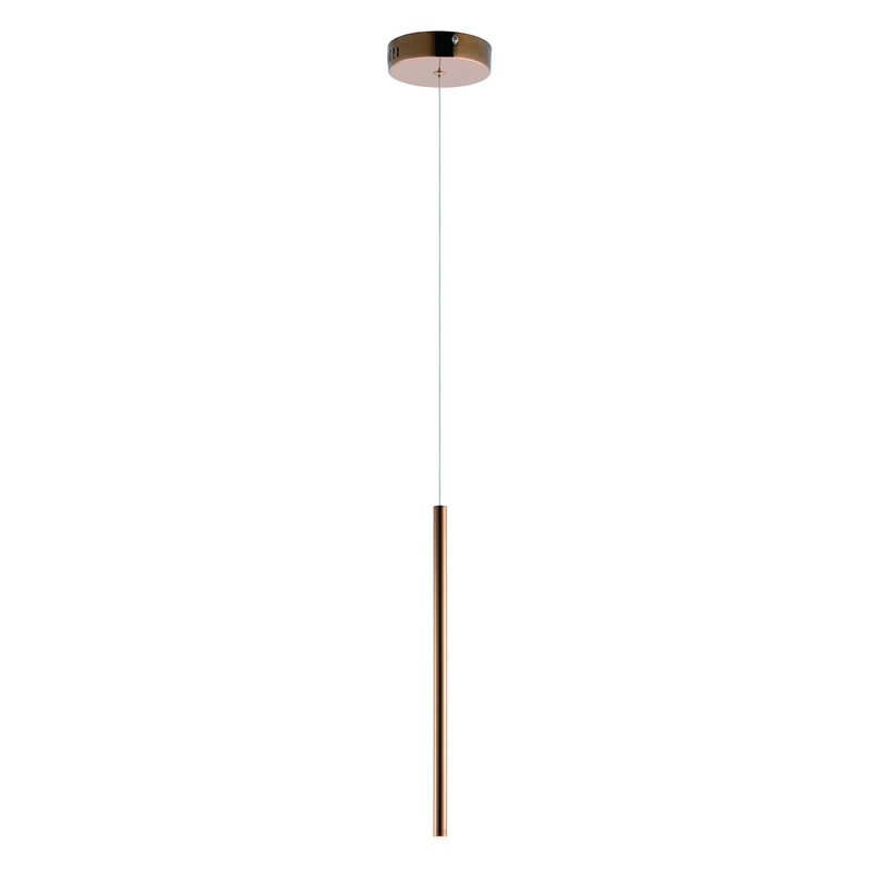 ET2 E10002-RG Flute LED Mini Pendant, Rose Gold