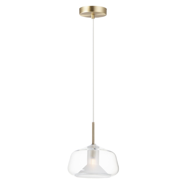 ET2 E10042-18SBR Deuce LED Pendant, Satin Brass