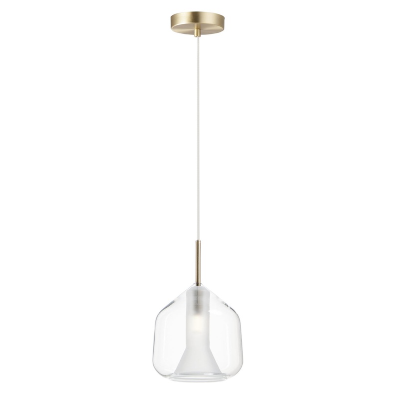 ET2 E10044-18SBR Deuce LED Pendant, Satin Brass