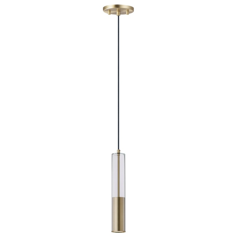 ET2 E11000-24SBR Torch LED Pendant, Satin Brass