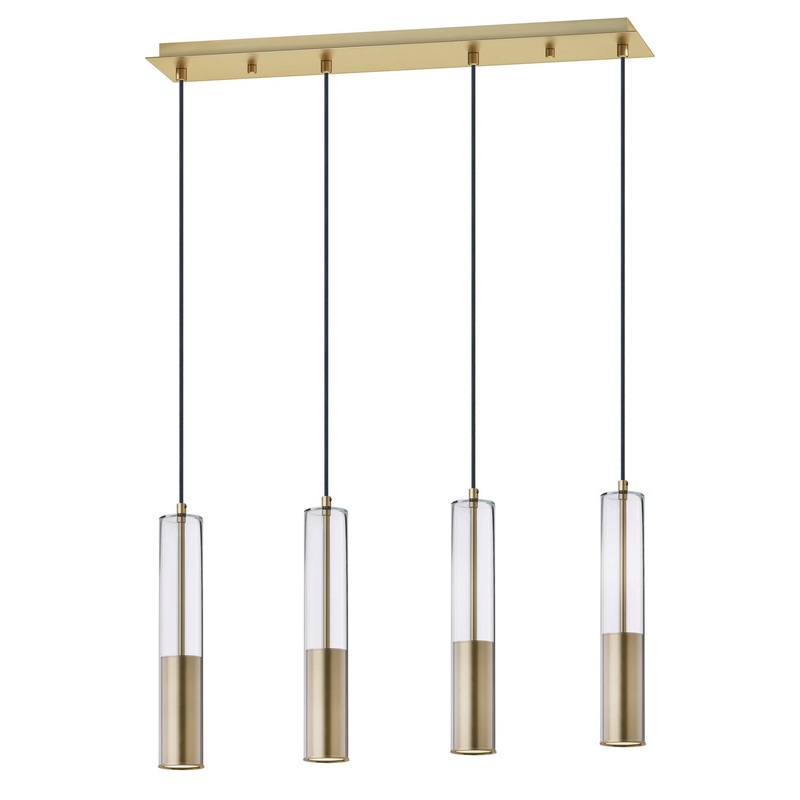 ET2 E11004-24SBR Torch LED Linear Pendant, Satin Brass