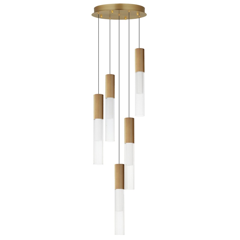 ET2 E11015-144GLD Reeds LED Pendant, Gold