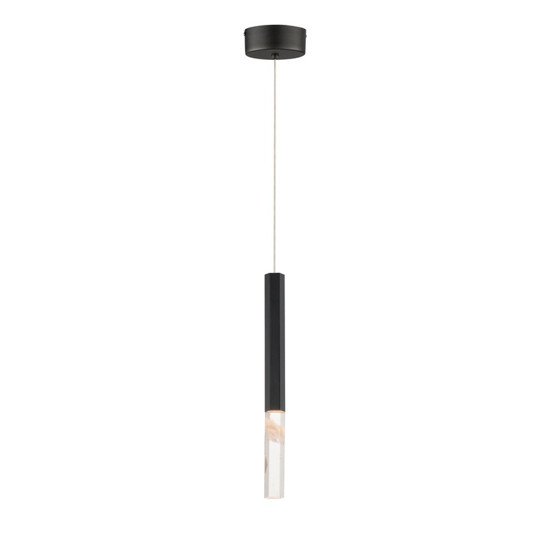 ET2 E11020-95BK Diaphane LED Pendant, Black