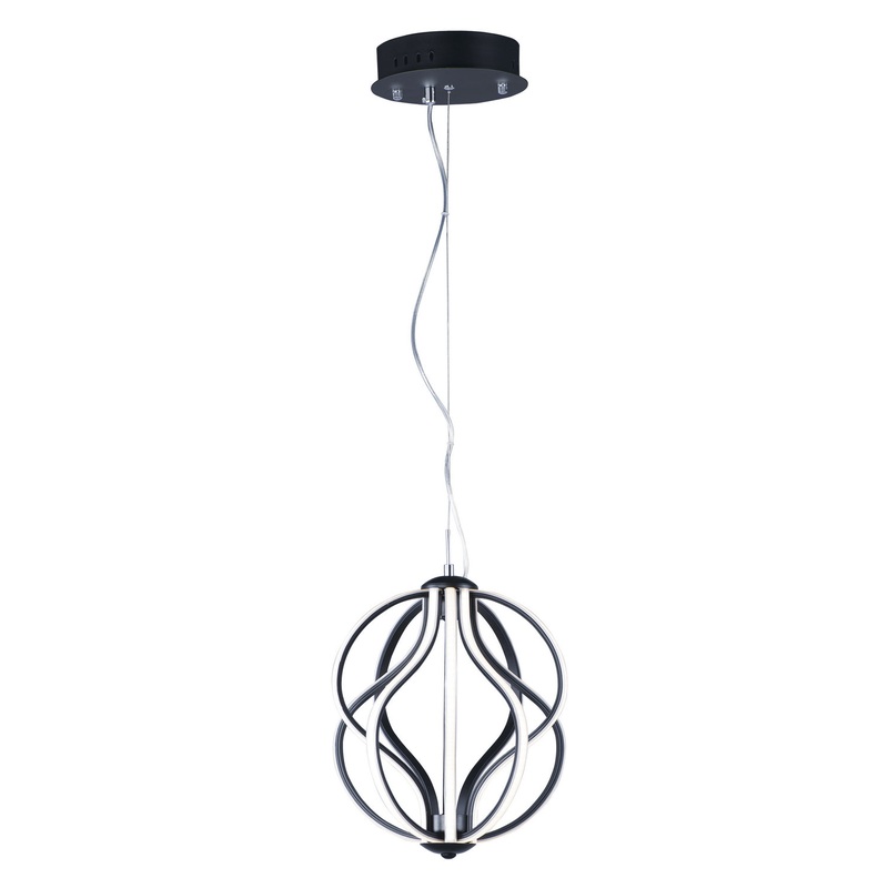 ET2 E21172-BK Aura LED Pendant, Black