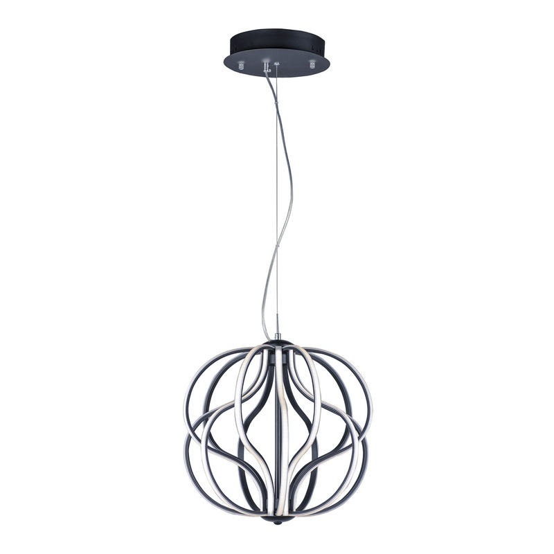 ET2 E21174-BK Aura LED Pendant, Black