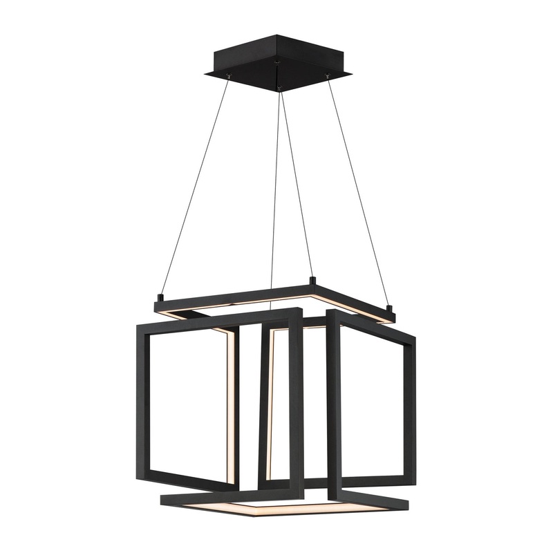 ET2 E21262-BK Penrose LED Pendant, Black