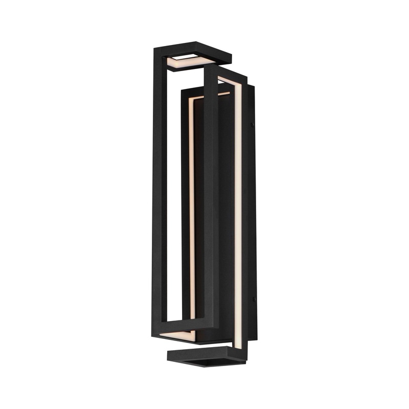ET2 E21263-BK Penrose LED Wall Sconce, Black