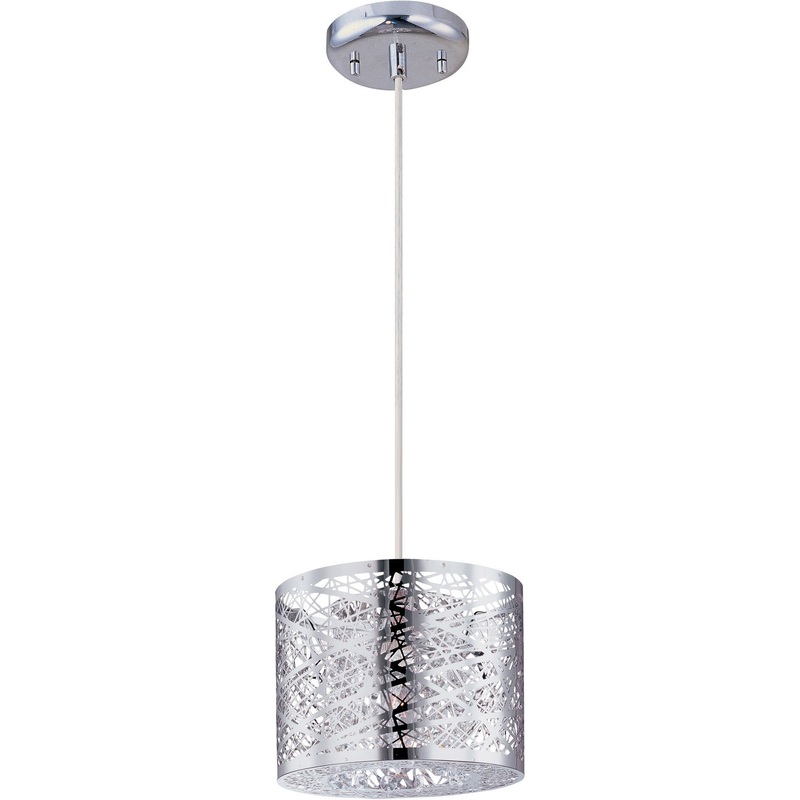 ET2 E21306-10PC/BUL Inca LED Mini Pendant, Polished Chrome