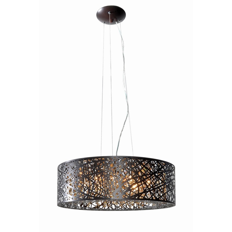 ET2 E21308-10BZ/BUL Inca LED Pendant, Bronze
