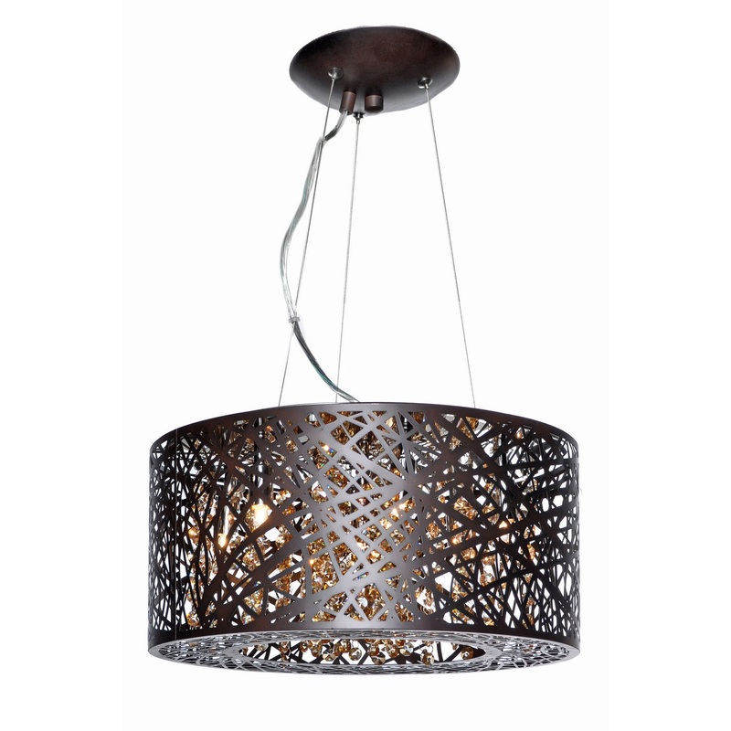 ET2 E21309-10BZ/BUL Inca LED Pendant, Bronze