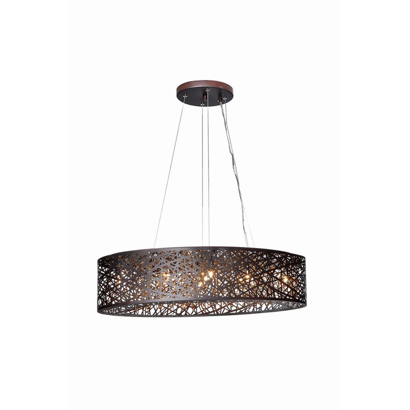 ET2 E21310-10BZ/BUL Inca LED Pendant, Bronze