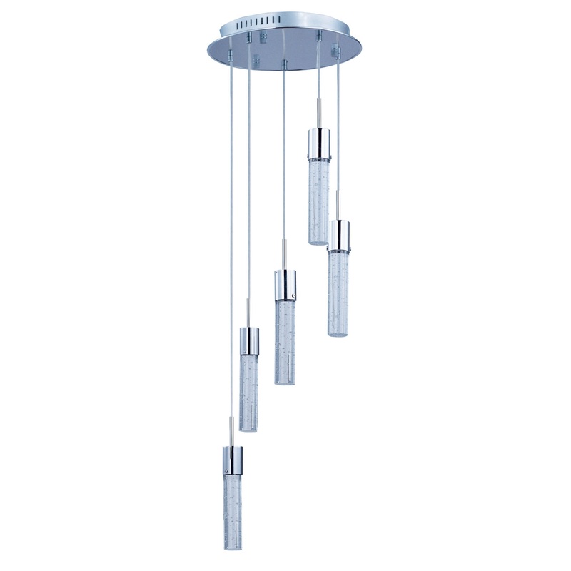 ET2 E22775-91PC Fizz IV LED Pendant, Polished Chrome