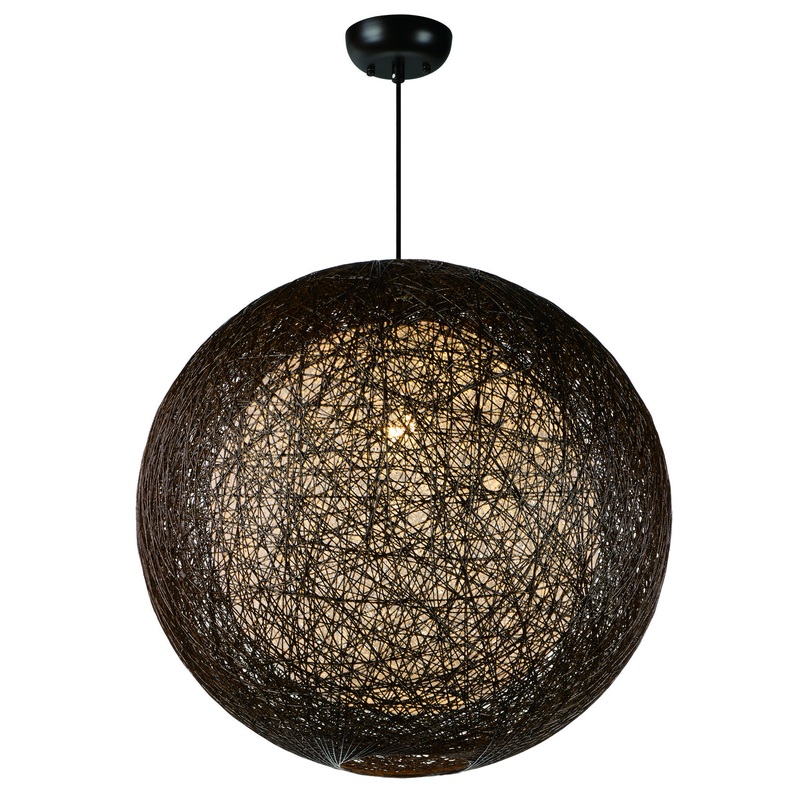 Maxim 14407CHWT Bali One Light Outdoor Pendant, Chocolate