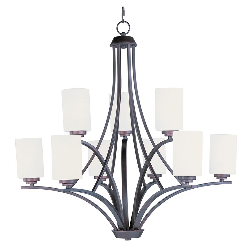 Maxim 20036SWOI Deven Nine Light Chandelier, Oil Rubbed Bronze