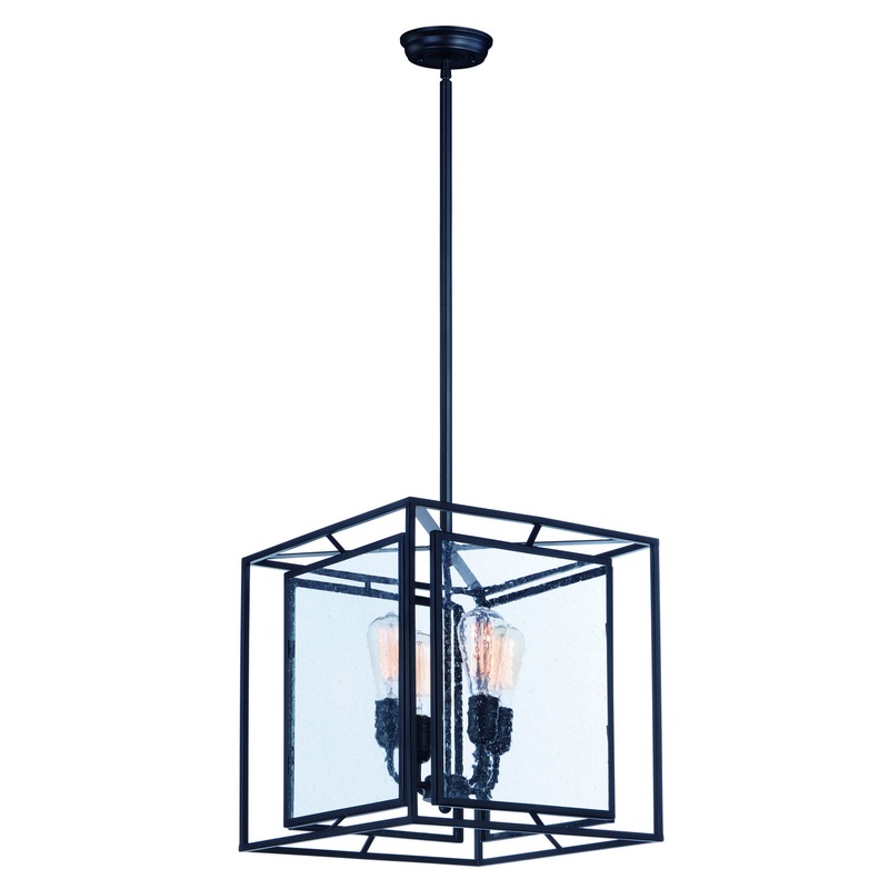 Maxim 21675CDBK Era Four Light Pendant, Black