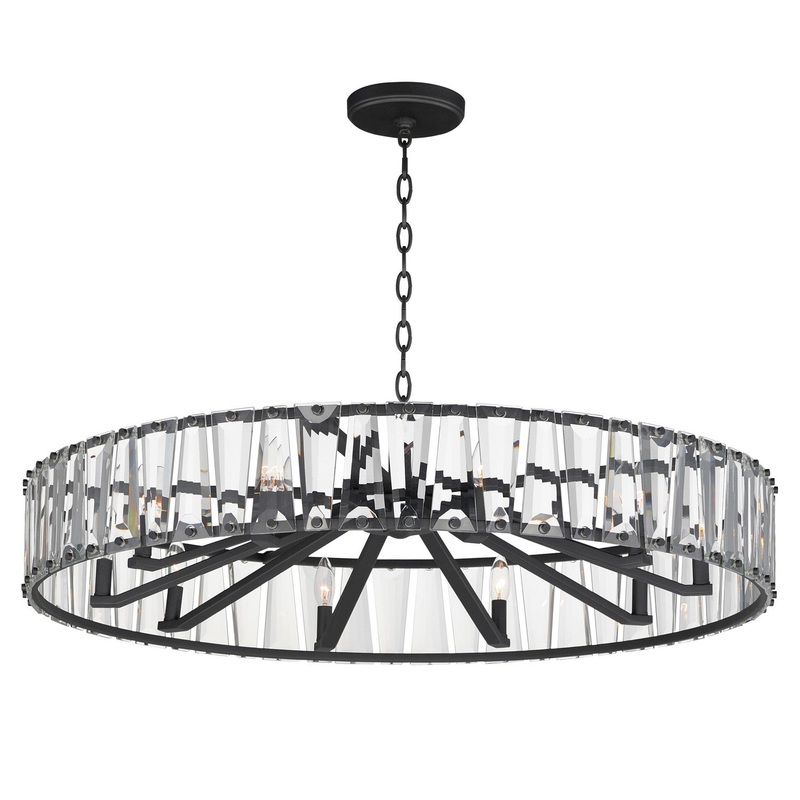 Maxim 21869BCBK Odeon Ten Light Chandelier, Black