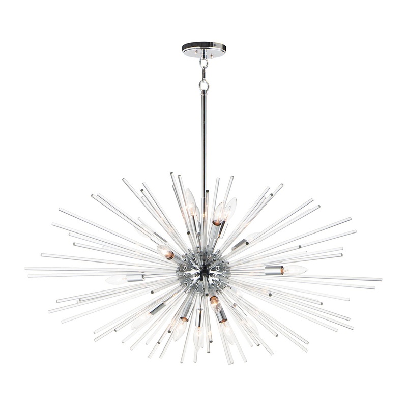 Maxim 28668CLPC Polaris 16 Light Pendant, Polished Chrome