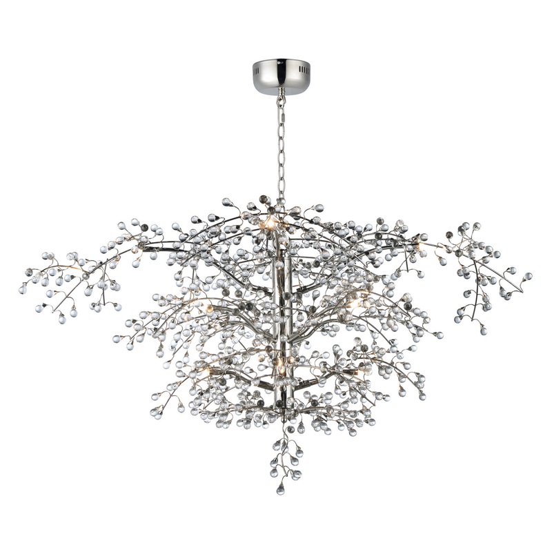 Maxim 38506CLPN Cluster LED Chandelier, Polished Nickel