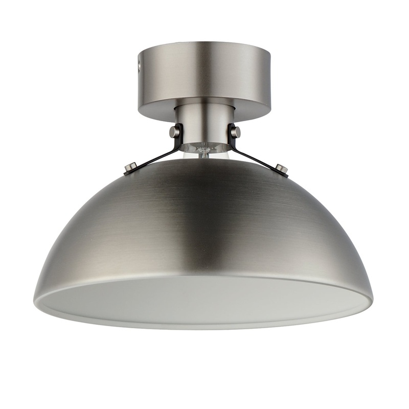 Maxim 12040SN Dawn One Light Flush Mount, Satin Nickel