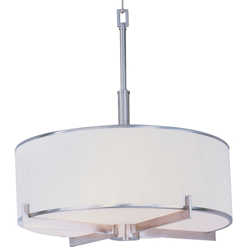 Maxim 12053WTSN Nexus Four Light Pendant, Satin Nickel