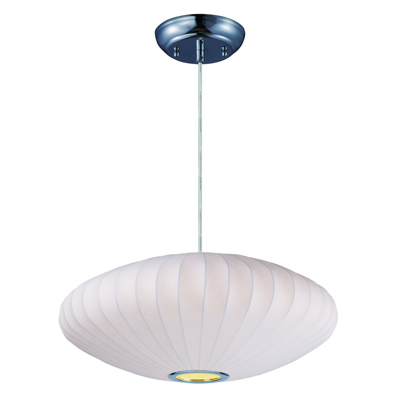 Maxim 12190WTPC Cocoon One Light Pendant, Polished Chrome