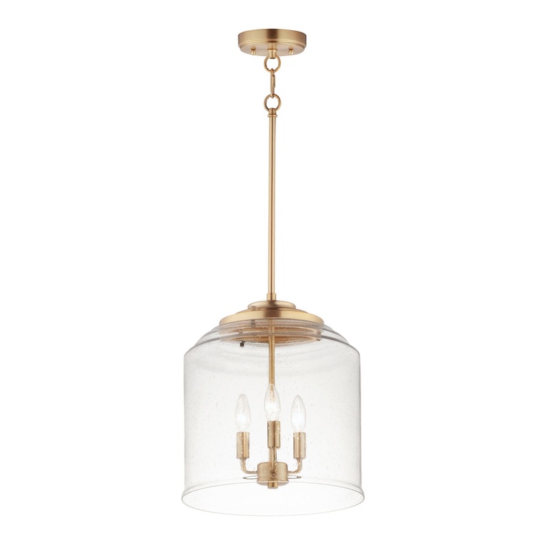 Maxim 12273CDHR Acadia Three Light Pendant, Heritage