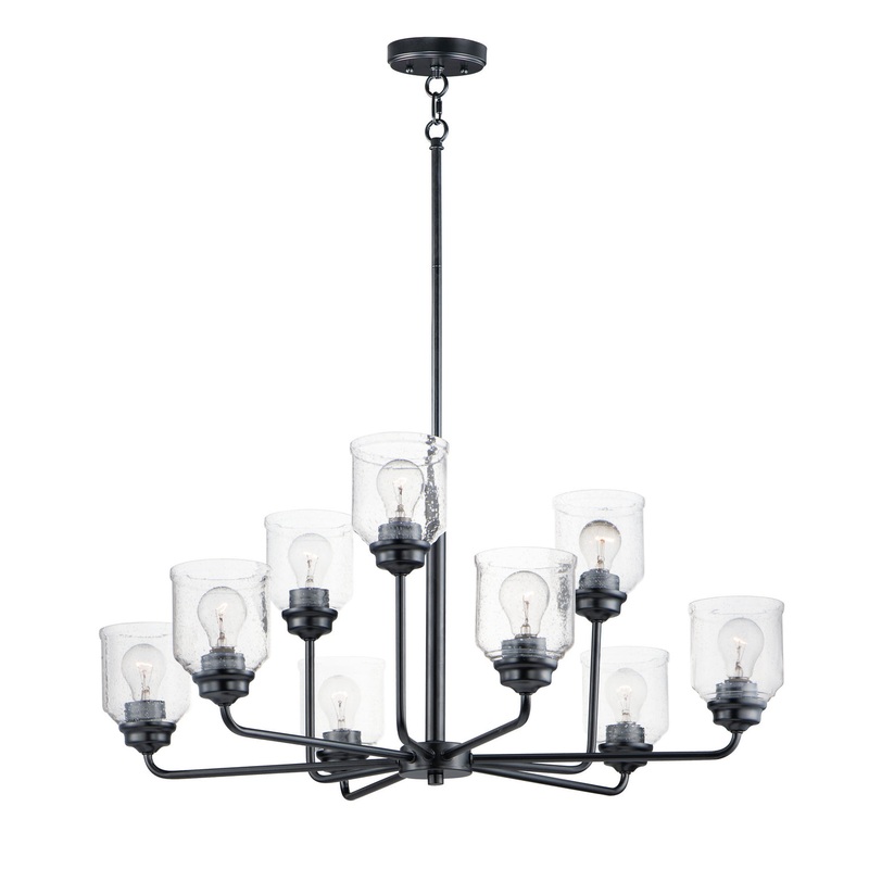Maxim 12277CDBK Acadia Nine Light Chandelier, Black