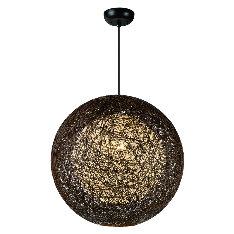 Maxim 14405CHWT Bali One Light Outdoor Pendant, Chocolate