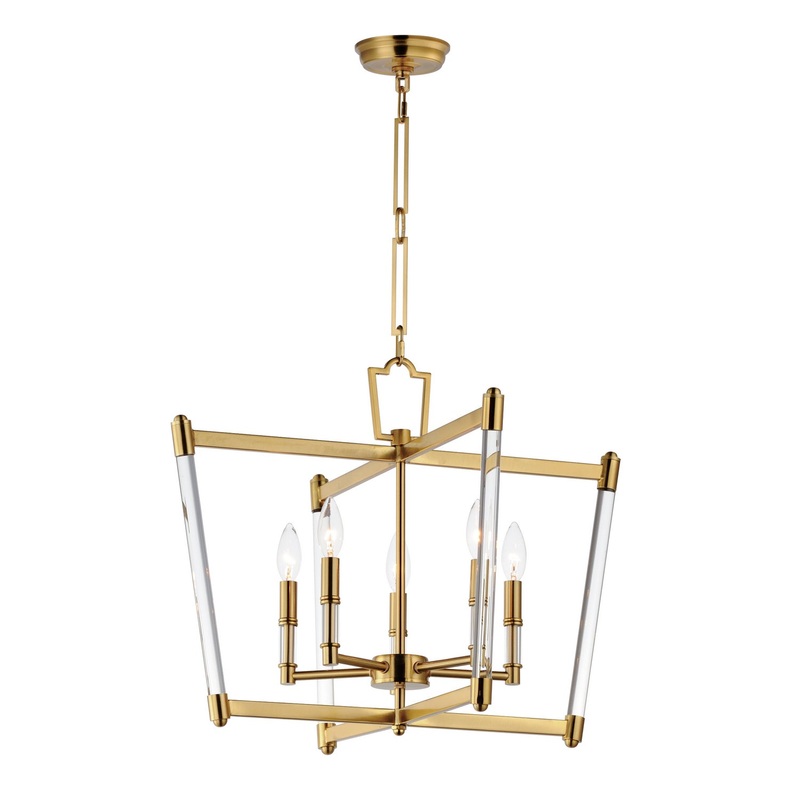 Maxim 16103CLHR Lucent Five Light Chandelier, Heritage