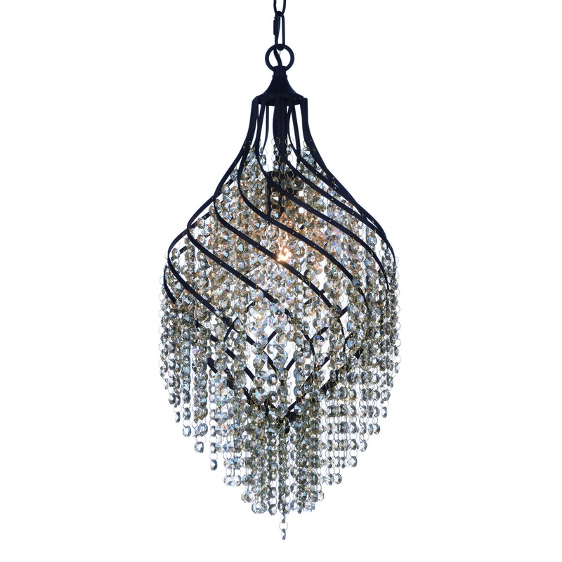 Maxim 22005CGOI Twirl One Light Pendant, Oil Rubbed Bronze