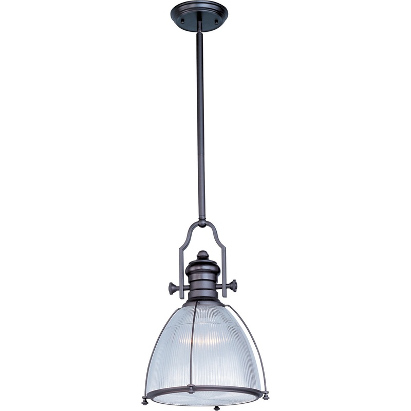 Maxim 25003CLBZ Hi-Bay One Light Pendant, Bronze