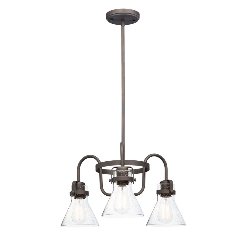 Maxim 26116CDOI Seafarer Three Light Chandelier, Oil Rubbed Bronze