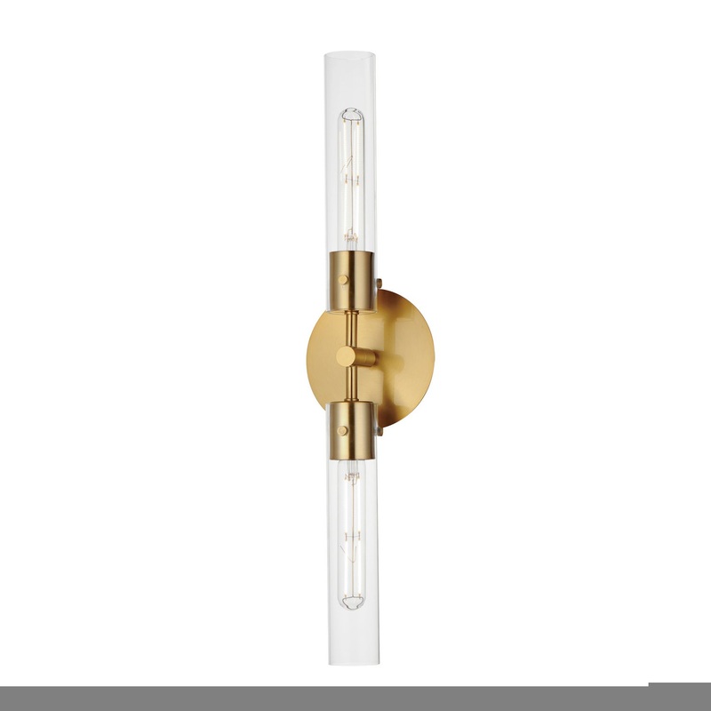 Maxim 26370CLNAB Equilibrium LED Wall Sconce, Natural Aged Brass