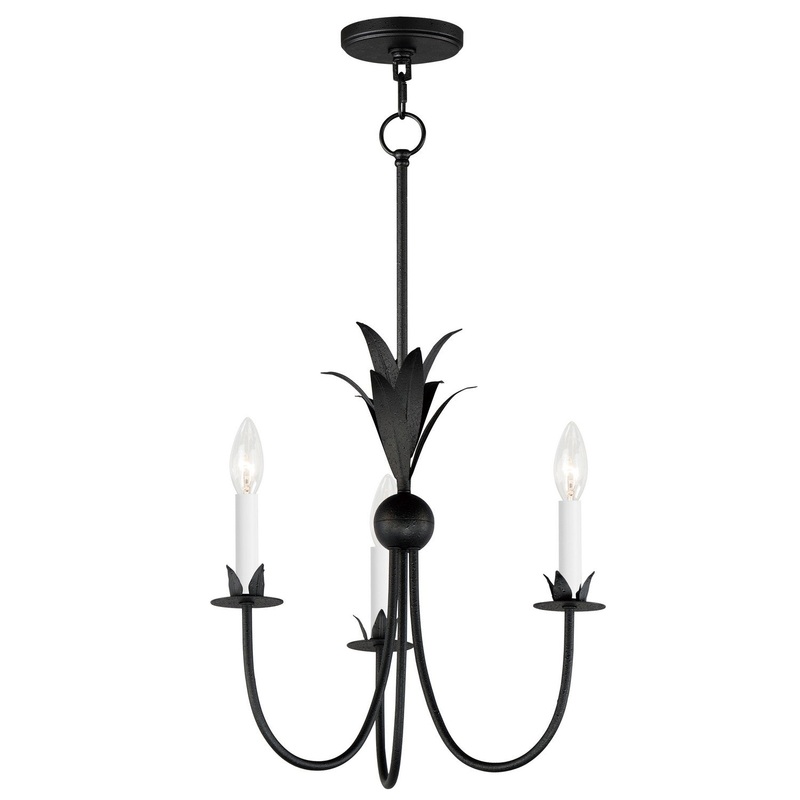 Maxim 2883AR Paloma Three Light Chandelier, Anthracite