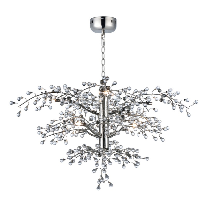 Maxim 38504CLPN Cluster LED Chandelier, Polished Nickel