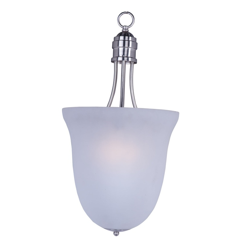 Maxim 10048FTSN Logan Three Light Pendant, Satin Nickel