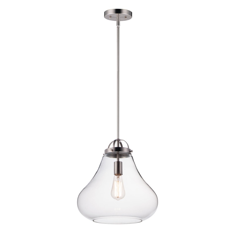 Maxim 10093CLSN Stella One Light Pendant, Satin Nickel