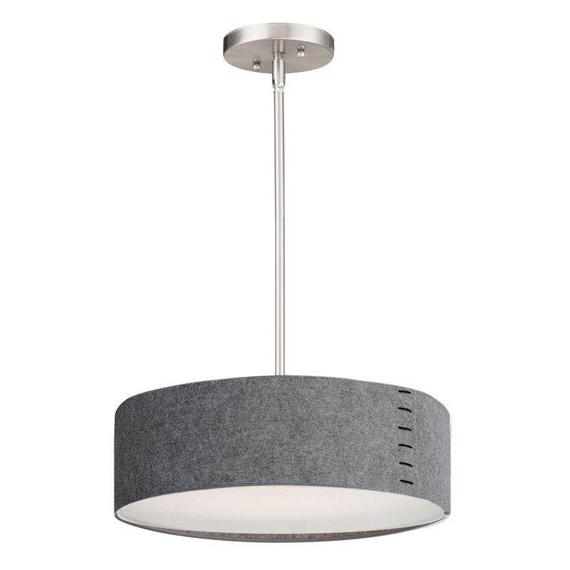 Maxim 10224GYSN Prime LED Pendant, Satin Nickel