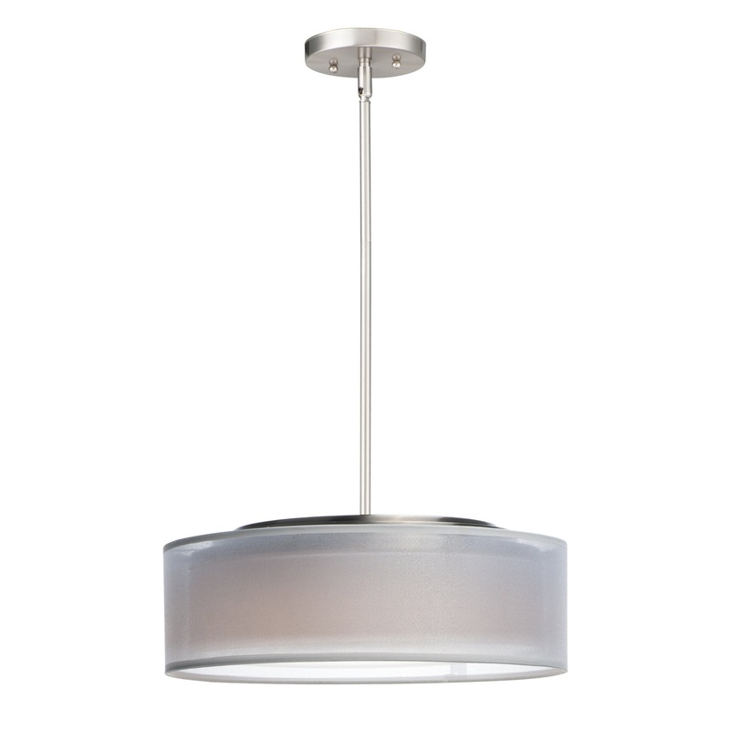 Maxim 10224WOSN Prime LED Pendant, Satin Nickel