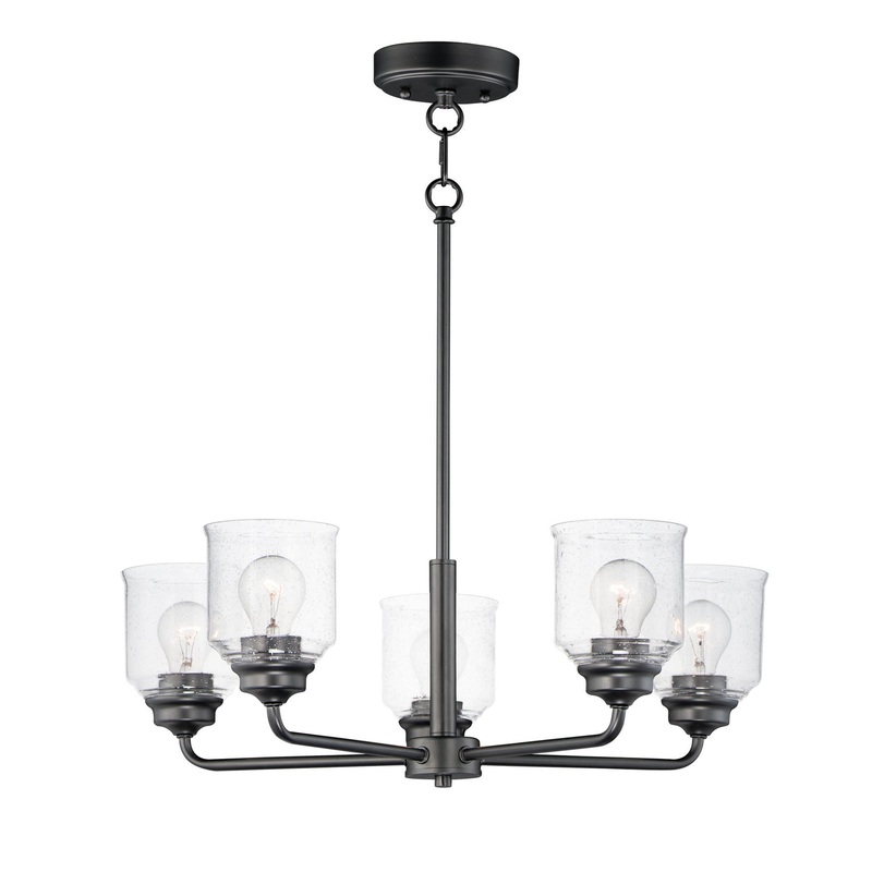 Maxim 12266CDBK Acadia Five Light Chandelier, Black